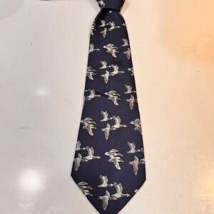 Fiorio Milano for Bloomingdales Men's All‎ Silk Tie Made in Italy Flying Ducks